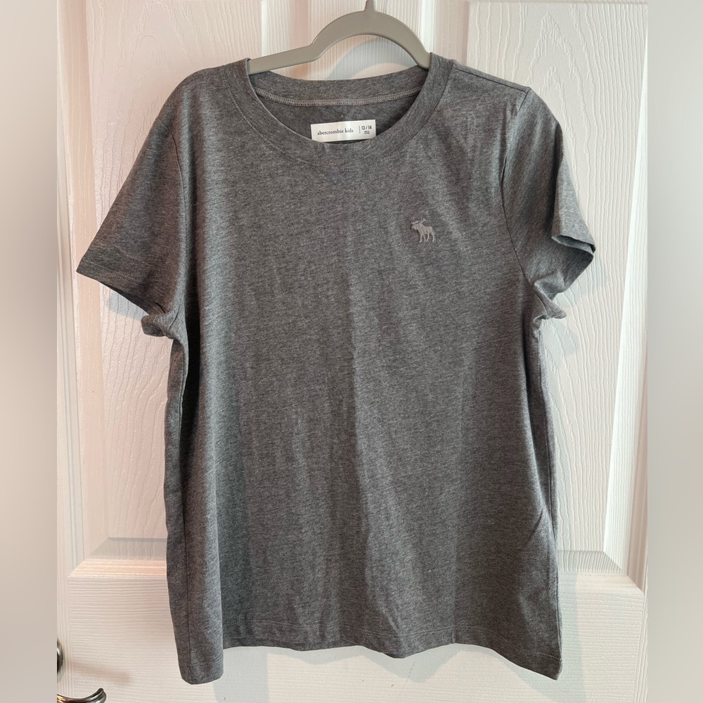 Two shirt bundle. Abercrombie kids moose logo tees. Sz 13/14